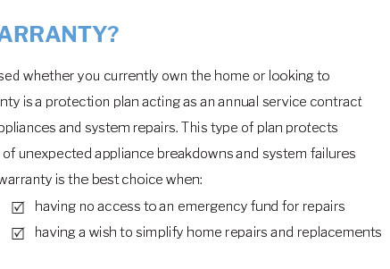 home warranty meridian